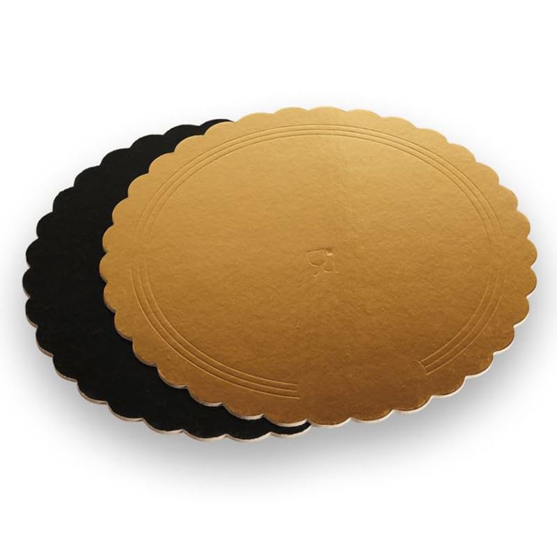 Disco sottotorta rotondo grande 30 cm cartone oro in offerta - PapoLab
