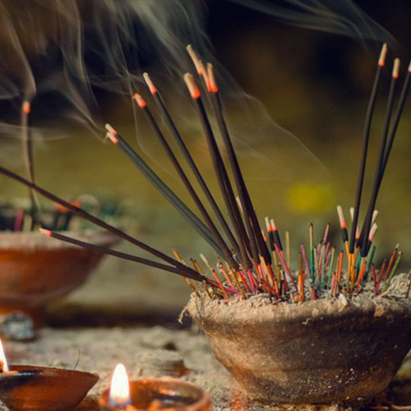 120 Calmante Aroma Terapia Incenso Bastoncini Bruciatore Fragranza Anti-  Stress