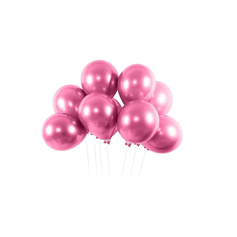 Palloncini rosa in lattice per gonfiaggio ad aria o ad elio