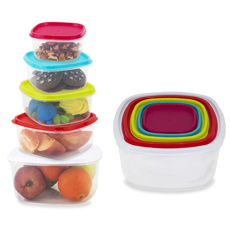 Contenitori per alimenti in plastica per bambini da 4/6 pezzi Mini  contenitori per congelatore per