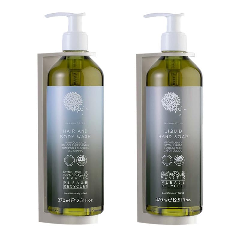 Doccia shampoo con dispenser a parete in plastica, da 370 ml