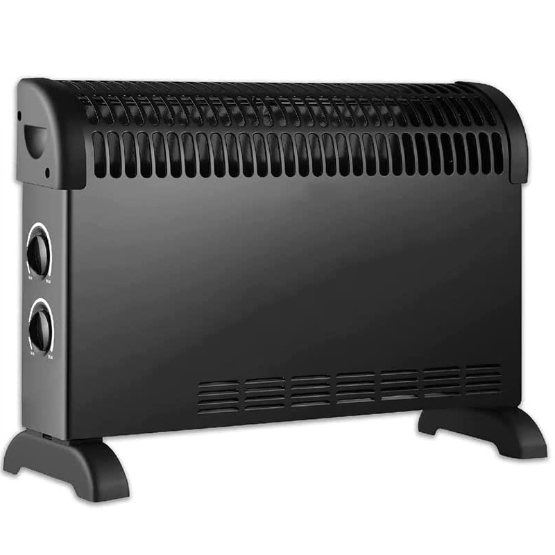 Termoconvettore elettrico portatile 1800W Nero