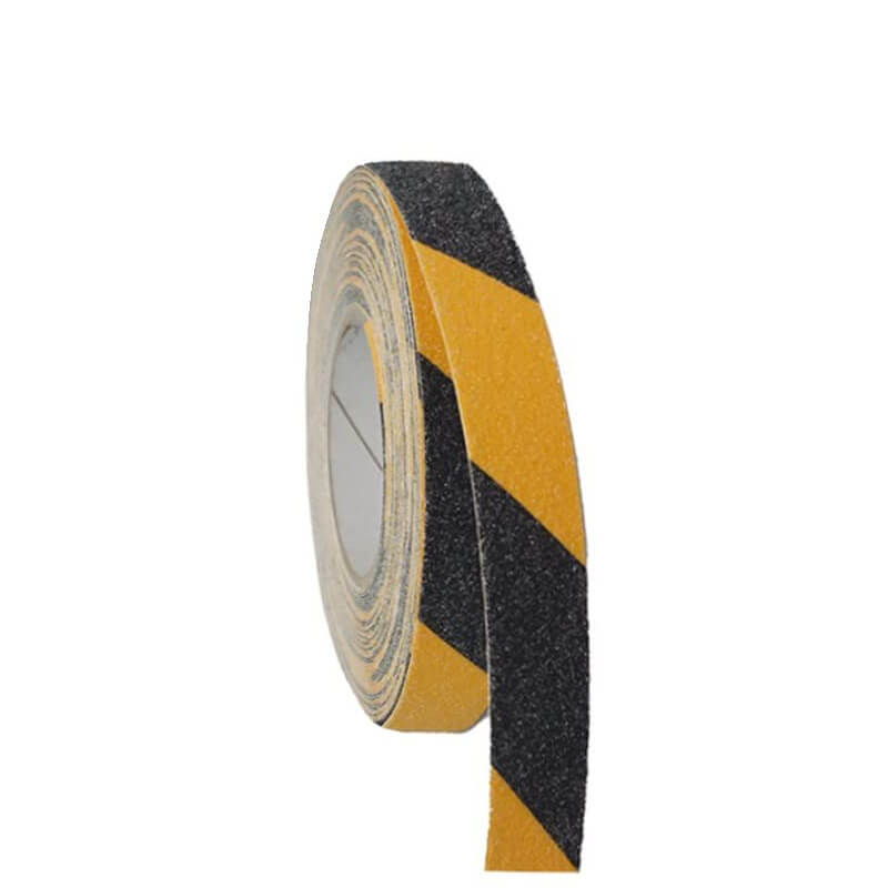 Nastro antiscivolo Nero-Giallo per scale 19 mm x 18 metri