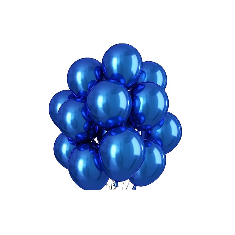 Set 50 Palloncini Blu metallizzato da 35 cm