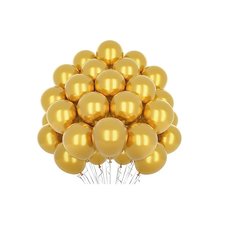 Set 50 Palloncini Oro metallizzato da 35 cm