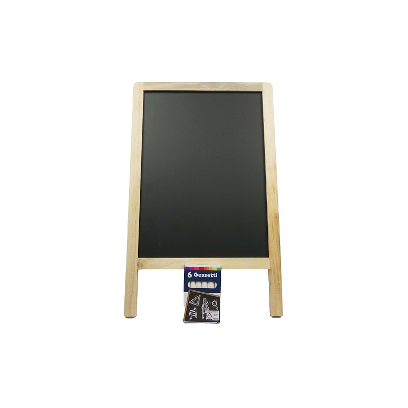 Lavagna Bar a doppio lato per Gesso da 40×25 cm con 6 gessetti