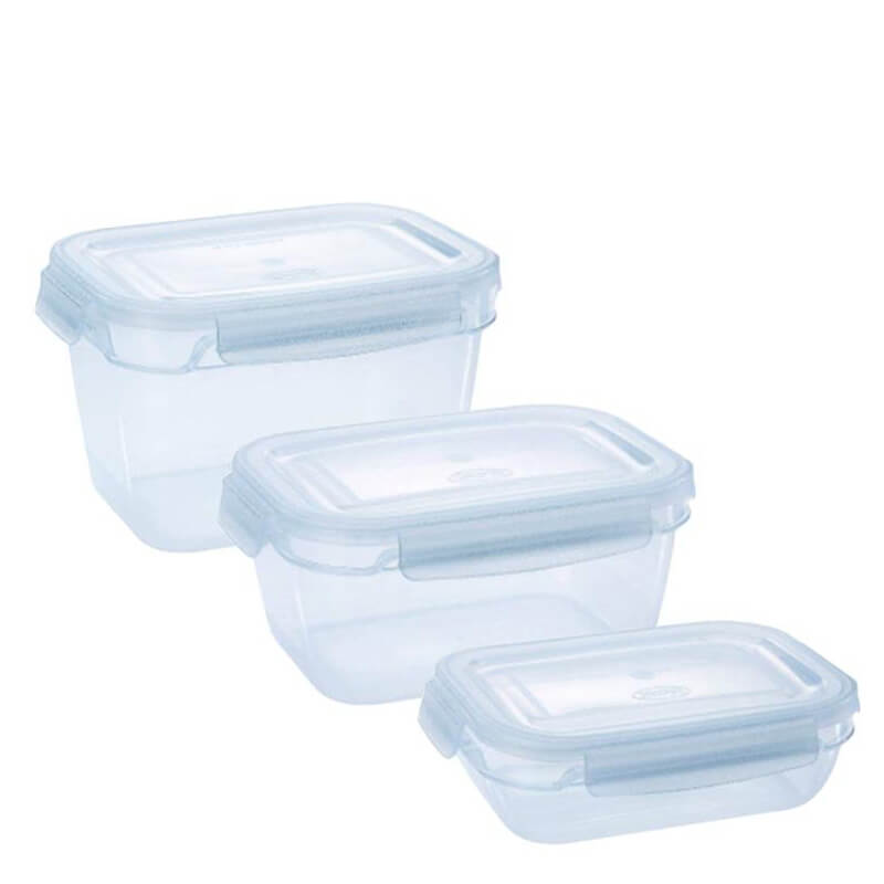 Set da 3 Contenitori alimenti per cucina da 0,95, 1,4 e 1,9 Litri