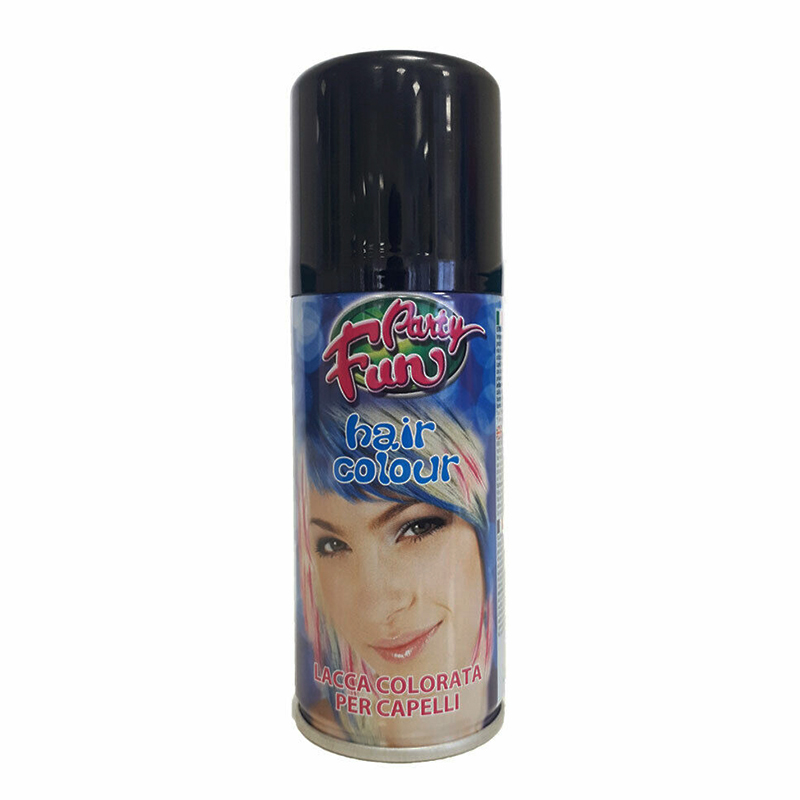 Spray colorante per capelli Nero da 100 ml