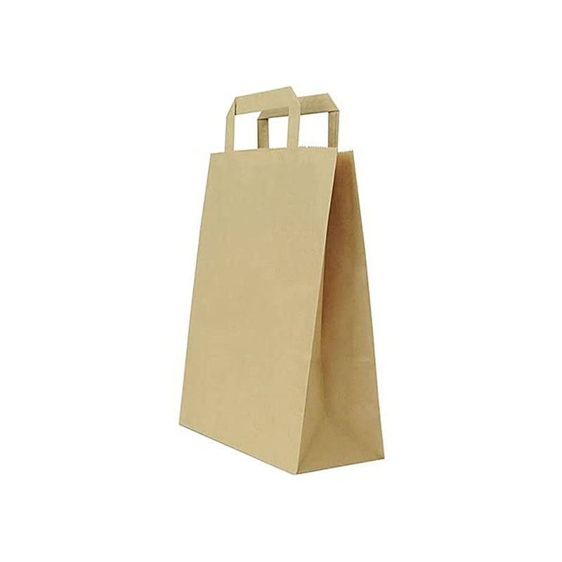 Shopper carta maniglia piatta 24+10×32 cm