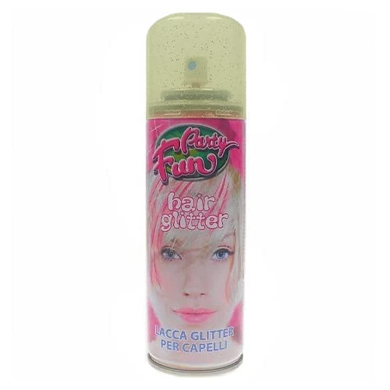 Bomboletta spray Glitter colore Oro per capelli da 100 ml