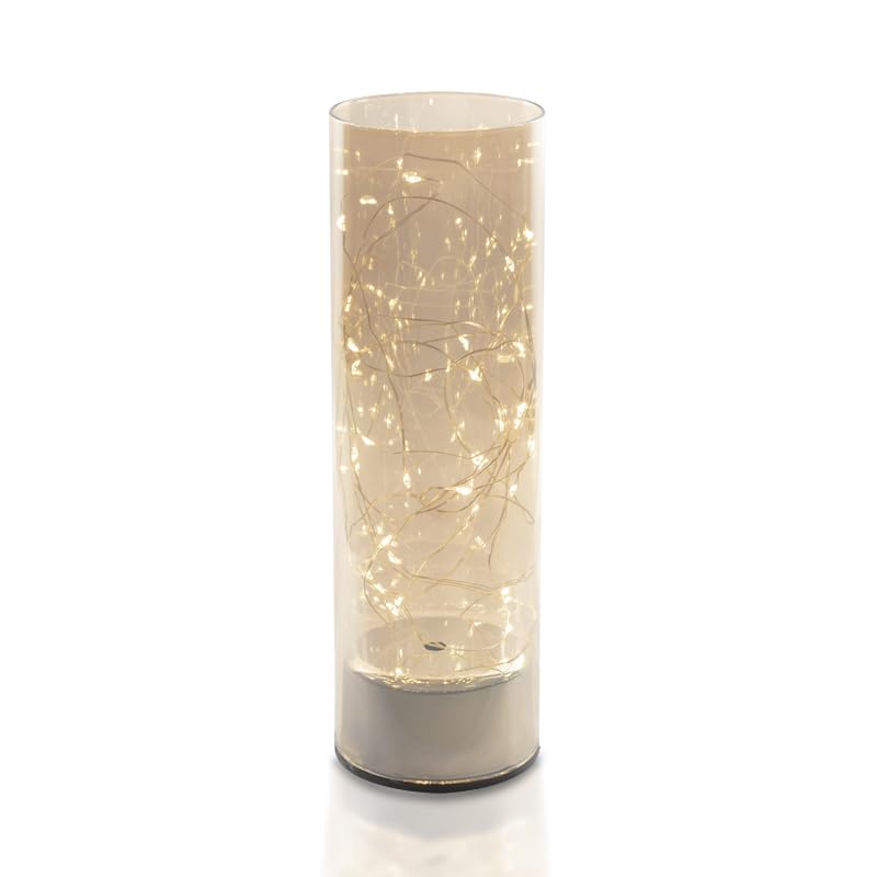 Lampada Decorativa in Vetro con LED da 8×26 cm